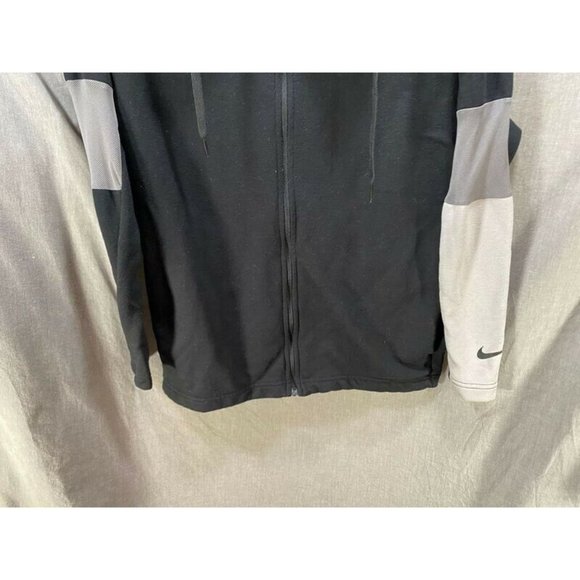 Nike Sweater Adult Extra Small Black Full Zip Long Sleeves DRI‎ FIT Hoodie Mens. - Picture 3 of 8